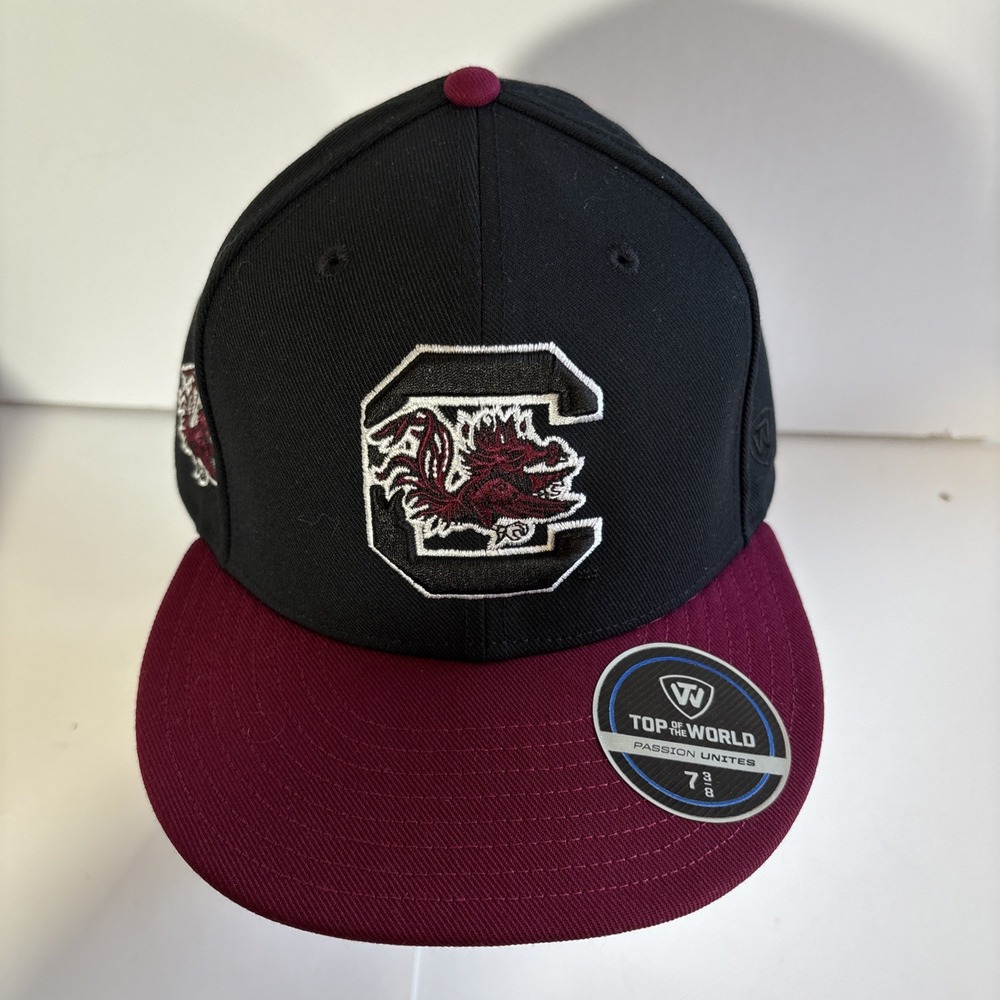 Top of The World South Carolina Gamecocks NCAA Fitted Hat 7 3/8 - Picture 5 of 7